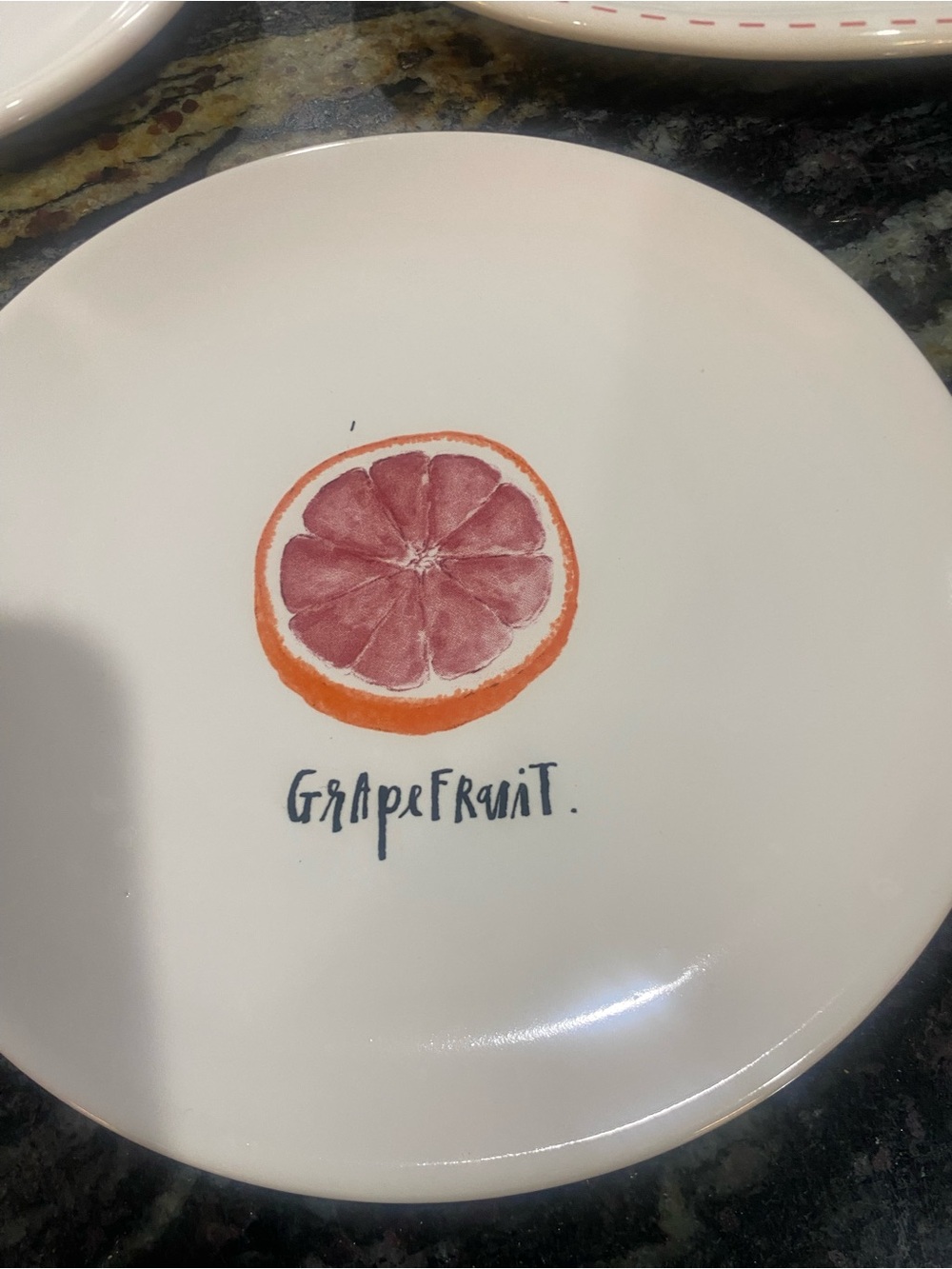 Rae Dunn Ceramic Plates - Picture 3 of 6